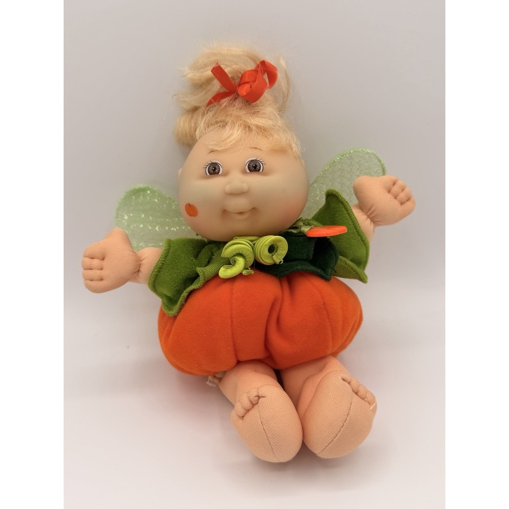 Vtg 1995 Cabbage Patch Kids Pumpkin Garden Fairy Doll Mini 8" Mattel - EUC